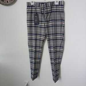 Zara Men's Gray Plaid Pants Size 30 US